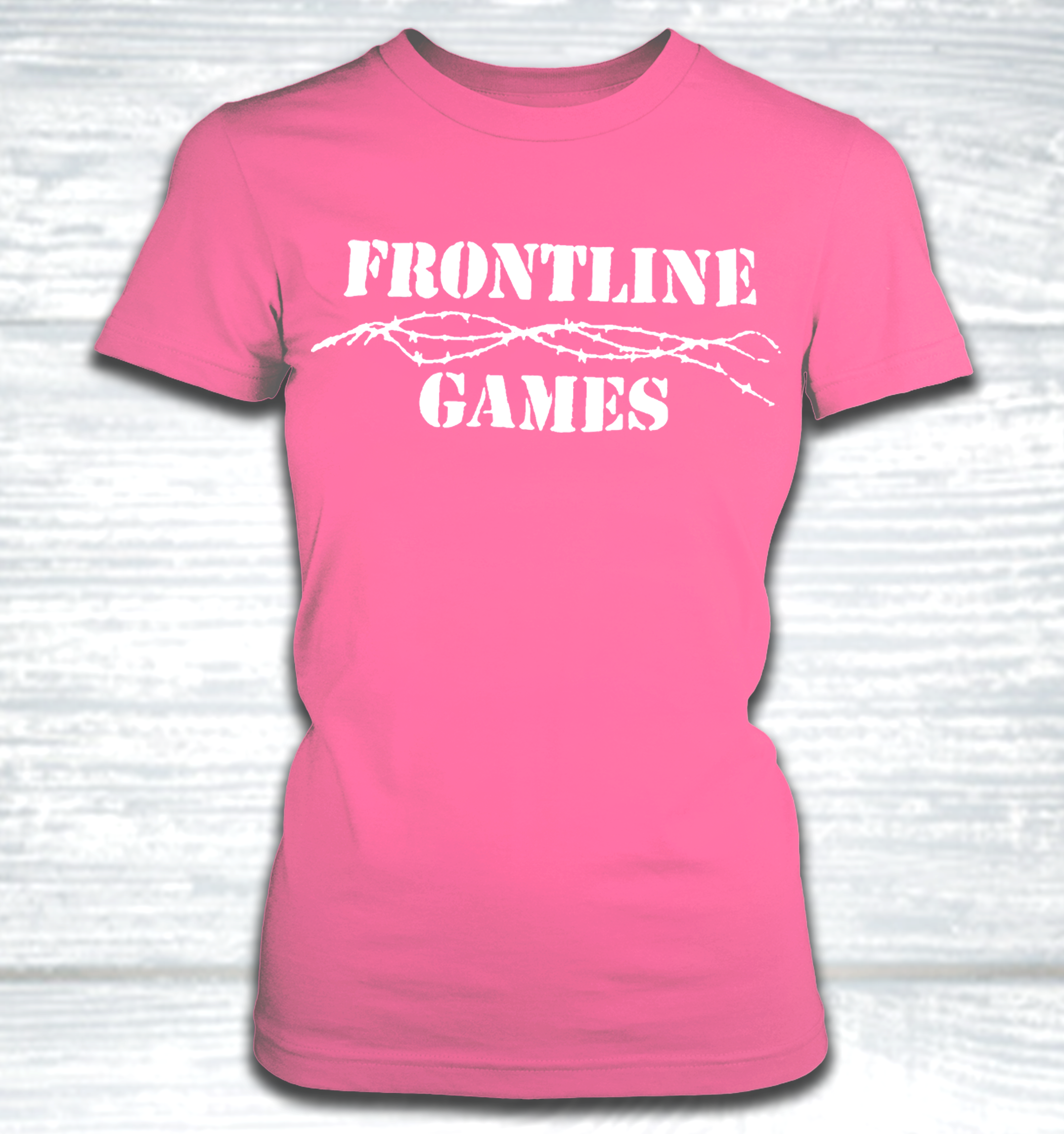 Frontline Games T-Shirt - v2 - Pink - Womens